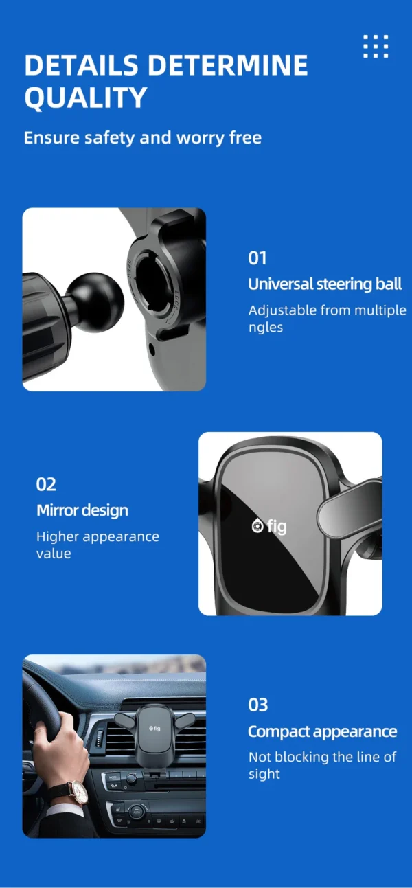 Fig car phone holder